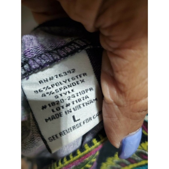 Charming Charlie Womens Multicolor Polyester Round Neck Knee Length Dress Size L - Picture 9 of 11